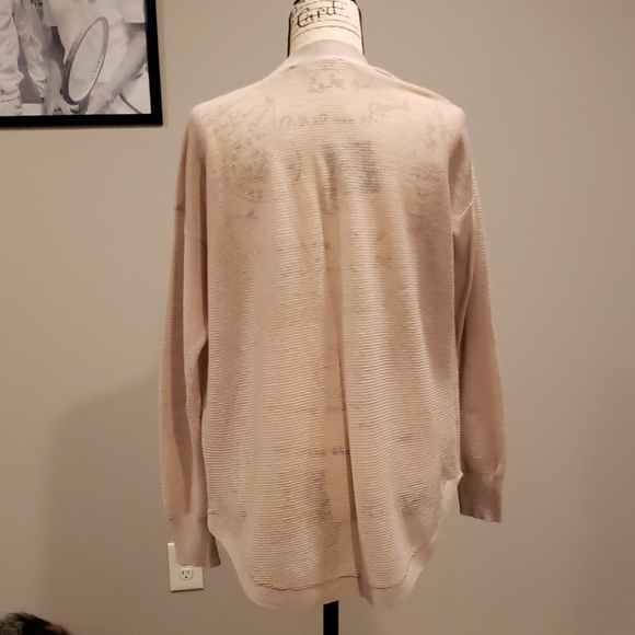 Loft lightweight blush open cardigan - Picture 5 of 7